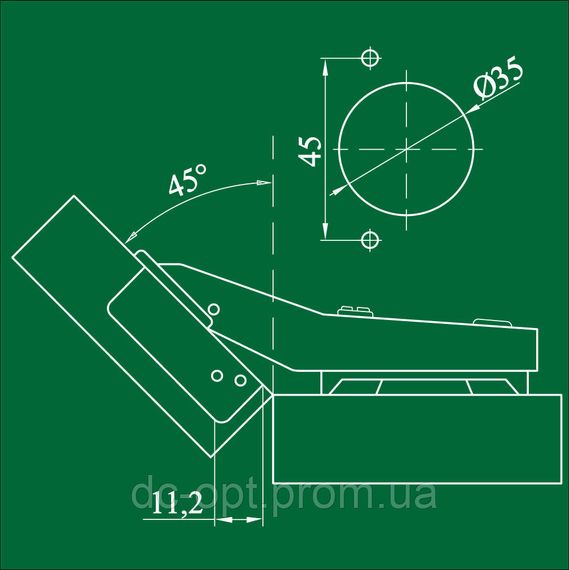 Завіс кутовий 135/45° ДС СтандартЛайн | Зображення 4
