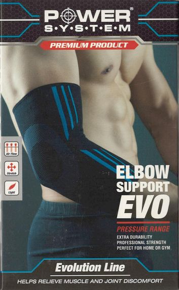 Налокітники Power System PS-6020 Elbow Support Evo Black/Blue (2шт.) L | Зображення 3