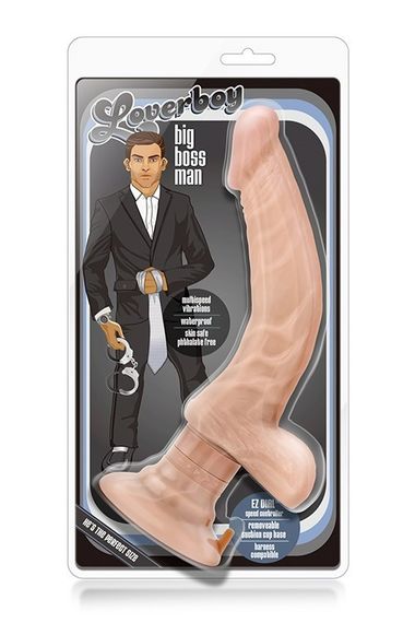 Вібратор реалістичний, на присосці Loverboy The Boss Man бежевий, 26.6 х 3.8 см sexstyle | Зображення 3