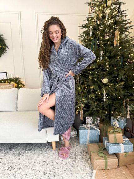 Женский махровый халат (2591/4) XL | Зображення 7