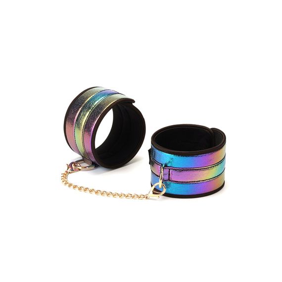 БДСМ-набор Liebe Seele Vivid Rainbow 8 Pieces Set, 8 аксессуаров, экокожа на бархатной основе | Зображення 8