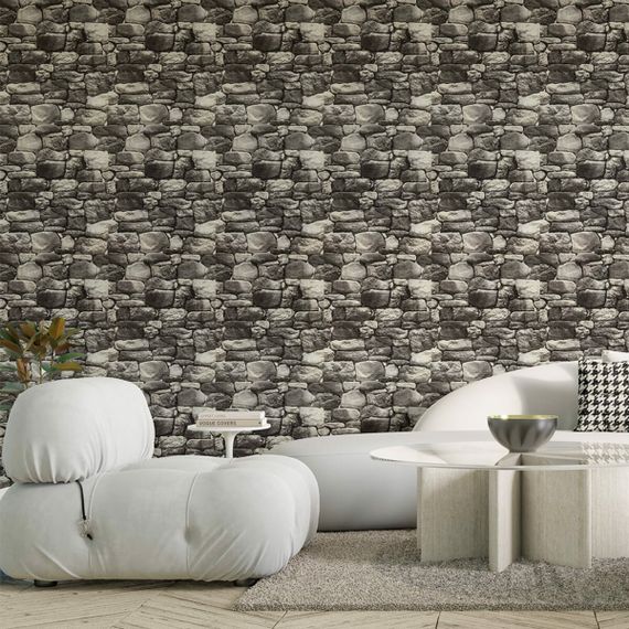 Самоклеючі шпалери 2800х450х1,5мм Сіра цегла SW-00000724 | Зображення 6