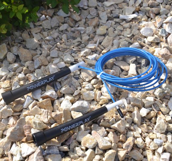 Скакалка швидкісна PowerPlay 4202 Ultra Speed Rope Синя (2,9m.) | Зображення 4