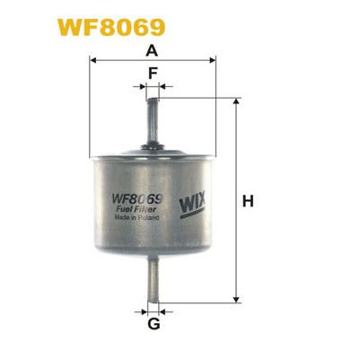 Фильтр топливный Wixfiltron WF8069