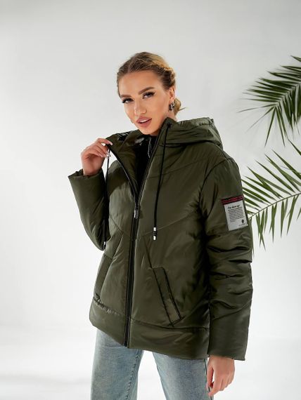 Утеплена куртка, арт.417/1, хакі | Зображення 2