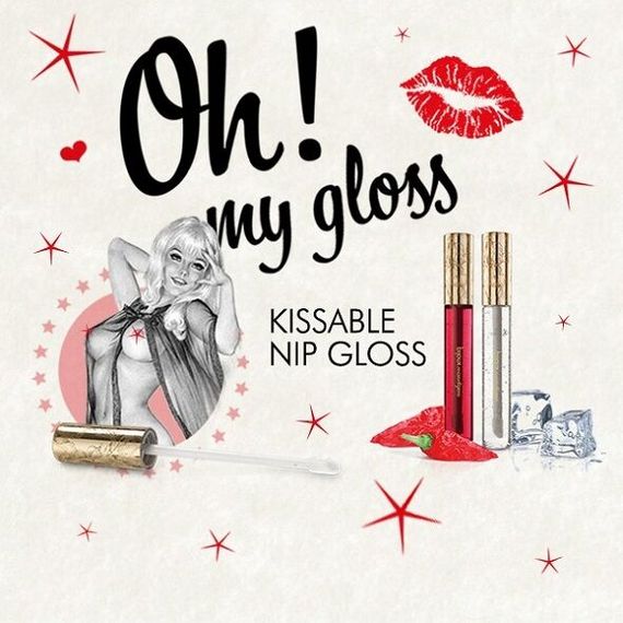 Набор блесков для сосков Bijoux Indiscrets Kissable Nip Gloss DUET (2х13 мл) | Зображення 1