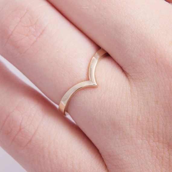 Кольцо из красного золота 16.5