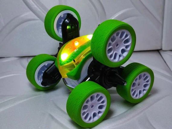 Машинка-перевертыш на радиоуправлении Stunt car exciter Зеленая | Зображення 2