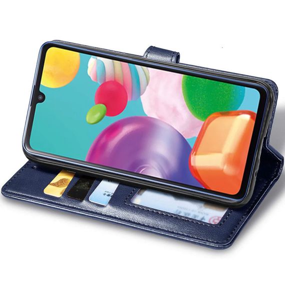 Шкіряний чохол-книжка GETMAN Gallant (PU) для Xiaomi Redmi 9 Синій | Зображення 2