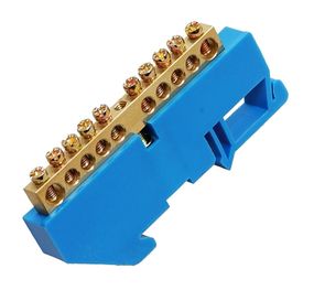 Шина ізольована «N» на DIN-рейку ШЛІ 6х9-10 синій Ny95500183