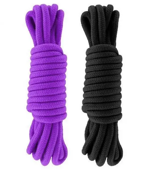 Набір мотузок для бондажу Submission 5 м Black&Purple sexstyle
