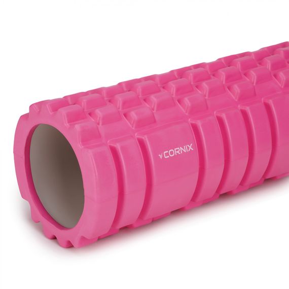 Масажний ролик Cornix EVA 33 x 14 см (валик, ролер) XR-0031 Pink | Зображення 2