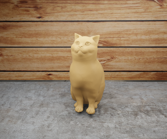 Статуетка кота Бежевий, 150 | Зображення 1