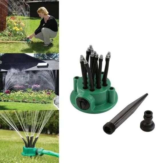 Розумна система поливу Multifunctional Water Sprinkler розпилювач дощувач для поливу газону на 360 градусів | Зображення 2