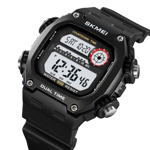 Спортивний чоловічий годинник Skmei 2126BKWT Black-White | Зображення 1