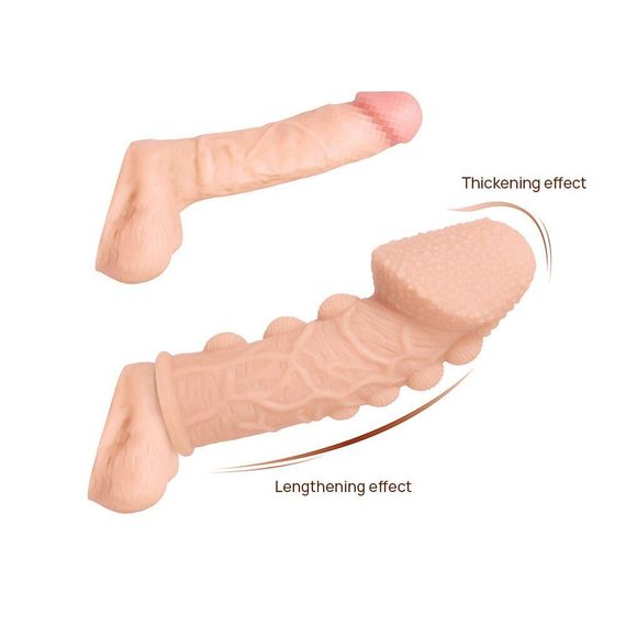 Насадка на член Kokos Extreme Sleeve ES.09 розмір M, потовщуюча, стимулюючий рельєф sexstyle | Зображення 2