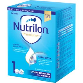 Детская смесь Nutrilon 1 Premium+ молочная 1 кг (5900852047206)