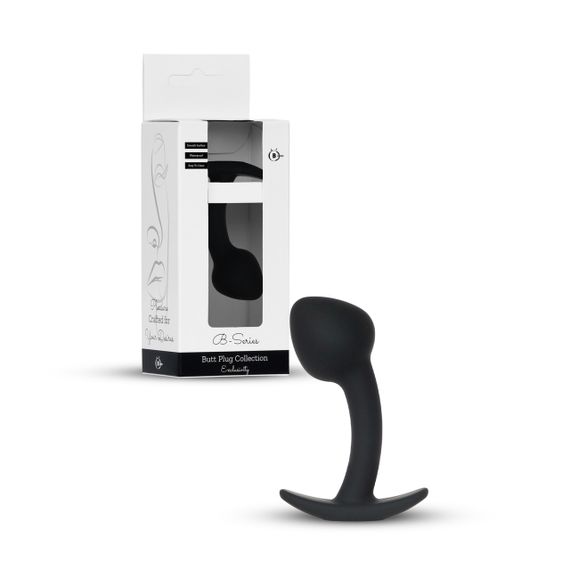 Анальная силиконовая пробка Jewellery Curved PLUG- M Sex Aura