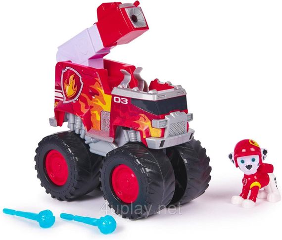 Paw Patrol Rescue Wheels Пожарный автомобиль с водителем Маршал серии Мега колеса Щенячий патруль Оригинал | Зображення 1