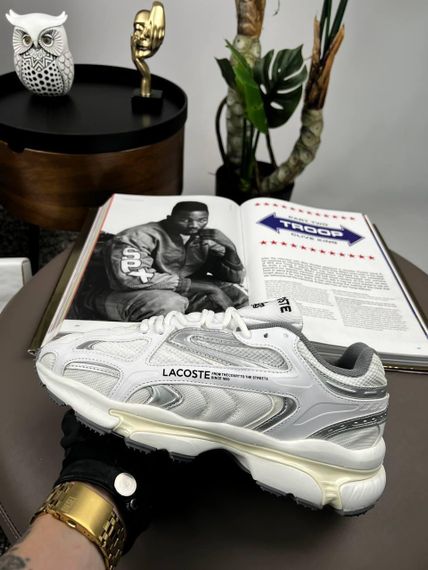 Чоловічі кросівки Lacoste L003 2K24 PRM White Silver Beige  (текстиль) A4391 43 27,5 | Зображення 3