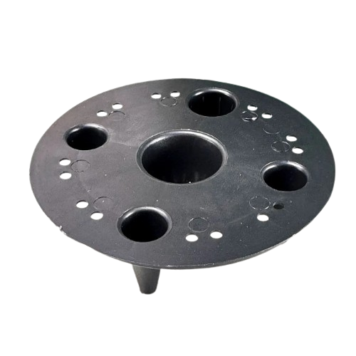 Вазон Керамо зі вставкою 36,5*32,5см капучіно бетон Алеана | Зображення 3