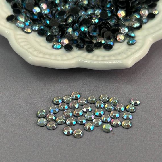 10г- Термоклеевые стразы (Корея) SS20 (5мм) - Crystal голубой AB
