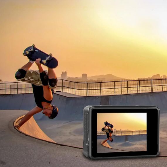 Водонепроникна спортивна екшн камера FULL HD 1080p, A7, ACTION CAMERA / Екшн камера на шолом з набором кріплень та боксом | Зображення 6