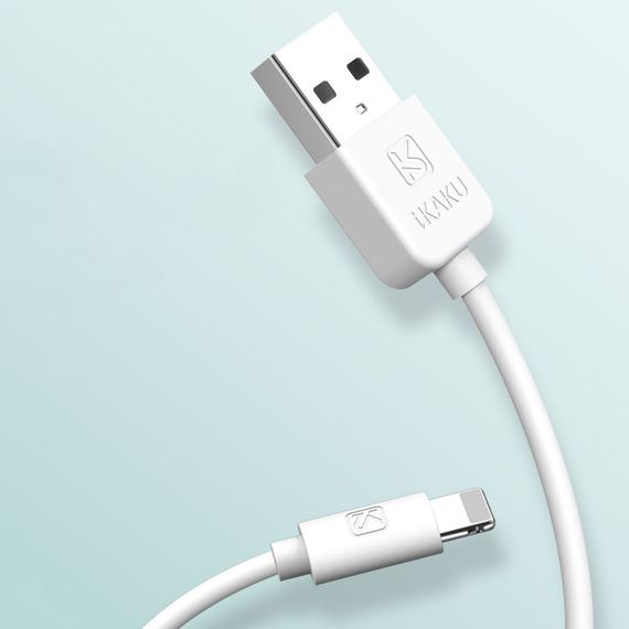 USB кабель Kaku KSC-285 USB - Lightning 1m - White | Зображення 2