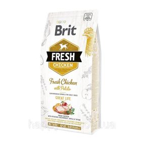 Сухой корм Brit Fresh Chicken with Potato Adult для взрослых собак, курица и картофель, 2.5 кг