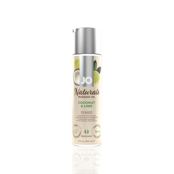 Натуральна масажна олія System JO Naturals 120мл, Кокос з лаймом