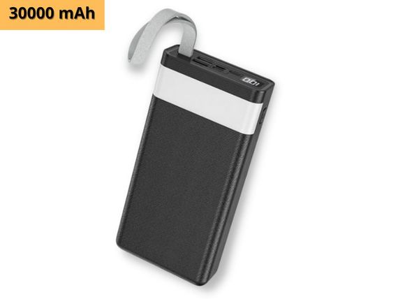 Павербанк зовнішній акумулятор XPRO J73 30000mAh з індикацією заряджання чорний (32552-01_888) | Зображення 1