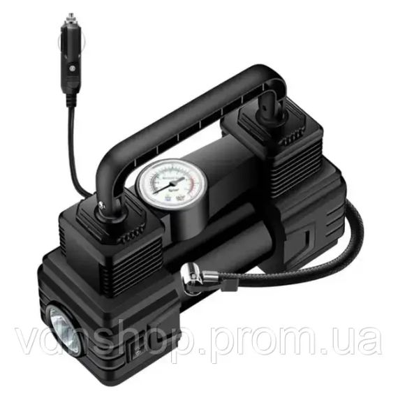 Портативный автомобильный компрессор с дисплеем и питанием от прикуривателя Air pump XL-1025