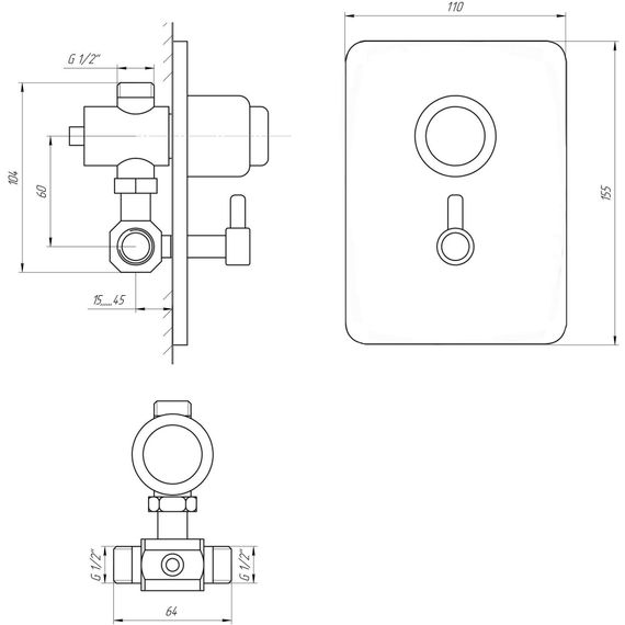 Кран-дозатор для душу Tremolada ТREMO-467MIX | Зображення 1