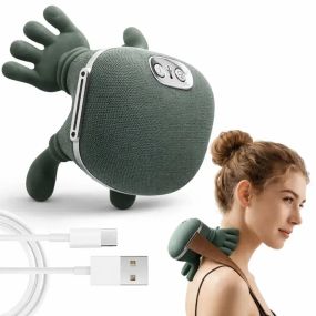 Беспроводной массажер для шеи и плеч, 10 режимов / Электромассажер с подогревом для спины USB