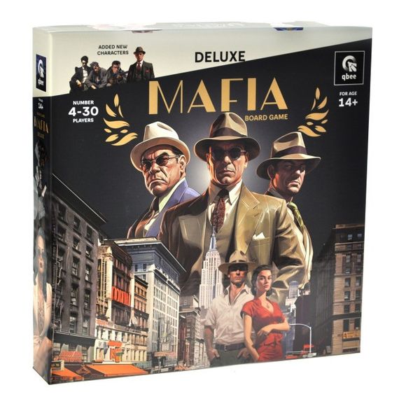 Настольная игра "Мафия Делюкс" QB701-002 с песочными часами, повязками для глаз