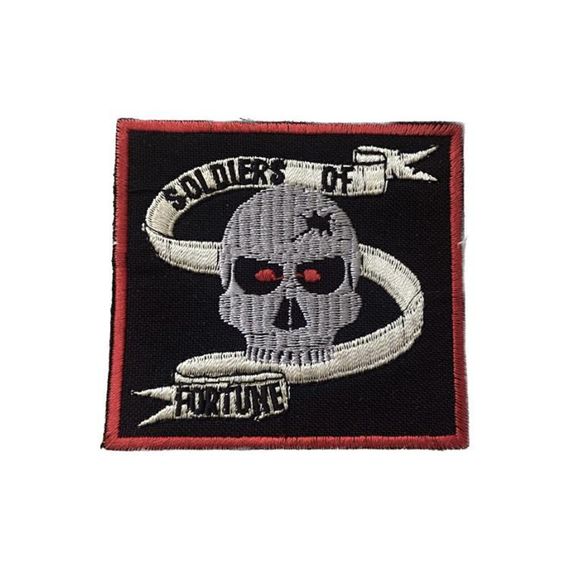 Нашивка на одяг (термо) Soldiers of Fortune 75*70 мм Чорний