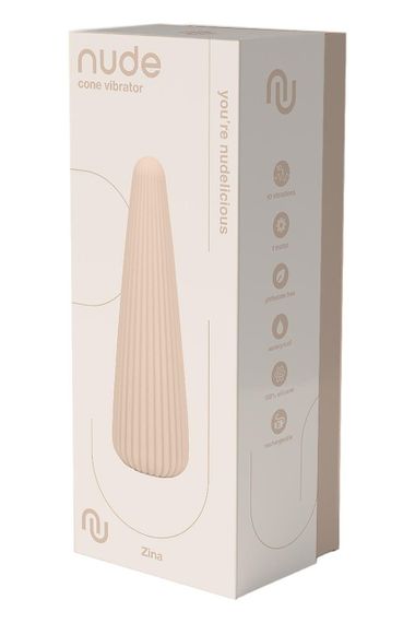 Вібратор для тренування м'язів Кегеля Dream Toys Nude Zina дорожній розмір нюдовий Sex Aura | Зображення 5