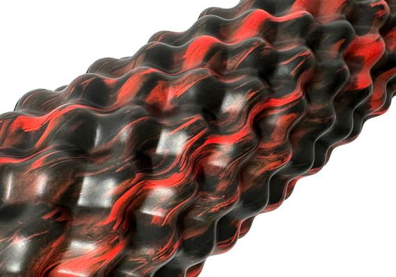 Масажний ролик EasyFit Bubbles 45 см Чорно-червоний (EF-2063) | Зображення 2