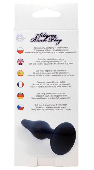 Анальный плаг Silicone Plug Black - Extra Large, BS6400095 sexstyle | Зображення 3
