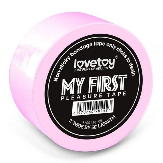 Розовая лента для бондажа LOVETOY MY FIRST sexstyle