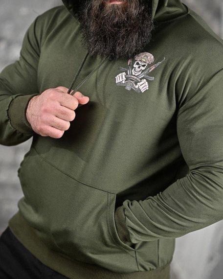 Худі водій олива ДЛ6436 | Зображення 3