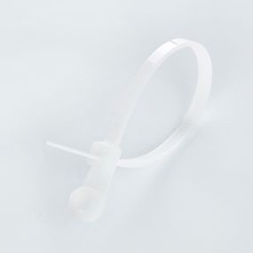 Стяжка кабельна з кріпленням 4х150 біла (пач 100 шт.) APRO CTRM-W41501