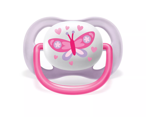 Пустышка Avent ортодонтическая Ultra Air I love для девочек 0-6 мес 2шт SCF080/02 (SCF080/02) | Зображення 3