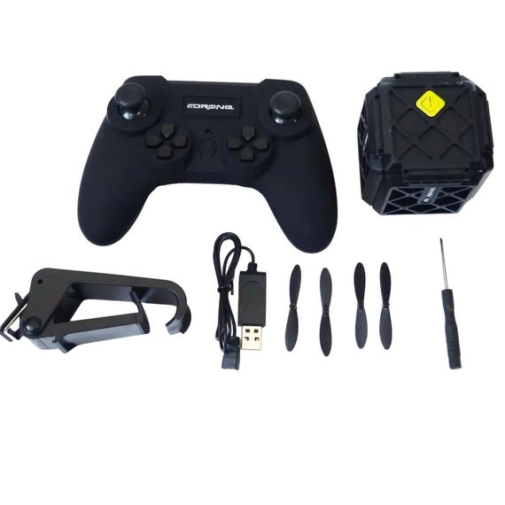 Квадрокоптер XPRO Black Knight Cube 414 WiFi (24) з камерою стабілізаційна система чорний(MER-14184_1032) | Зображення 6