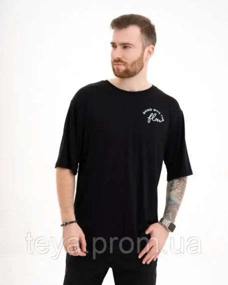 Футболка для чоловіків, колір чорний розмір XXL FI_007847