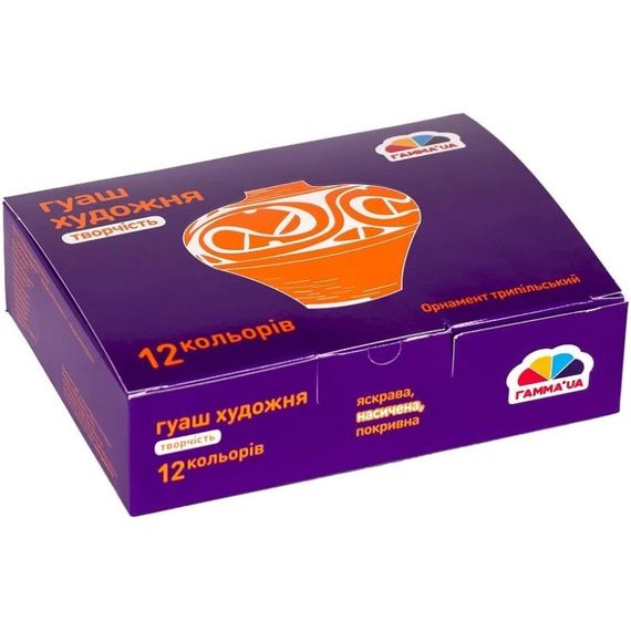 Детские гуашевые краски "Творчество" 400205, 12 цветов