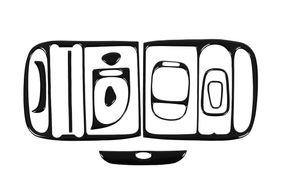 Накладки на панель Чорний для Hyundai H200, H1, Starex 1998-2007 рр