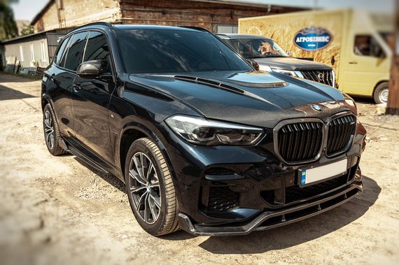 Передня Lip накладка Paradigm V-2 (2018-2022, натуральний карбон) для BMW X5 G05 2019- рр | Зображення 8