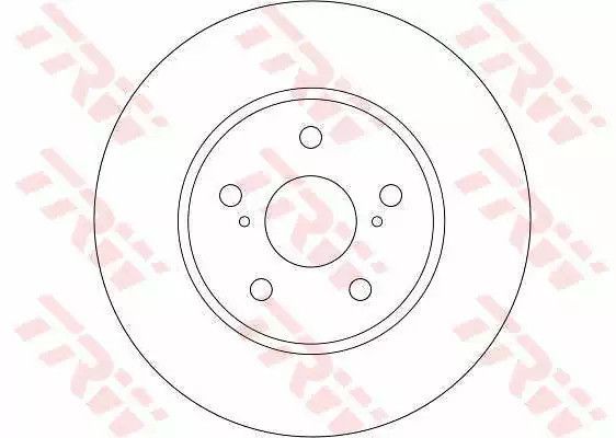 Диск гальмівний TOYOTA CAMRY передн., вент. , TRW (DF4204) | Зображення 1