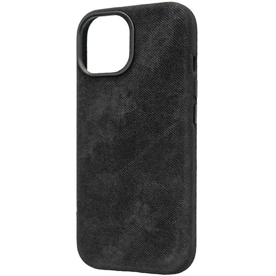 Чехол Denim with MagSafe для Apple iPhone 14 (6.1") Black | Зображення 1